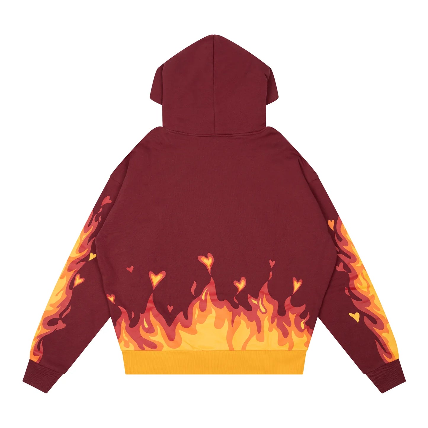 Drew House Fire Hoodie 'Burgundy'