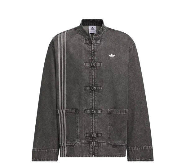 adidas CTT Oversized Chinese Track Top 3.0 Gender Neutral Jacket Medium Black Denim