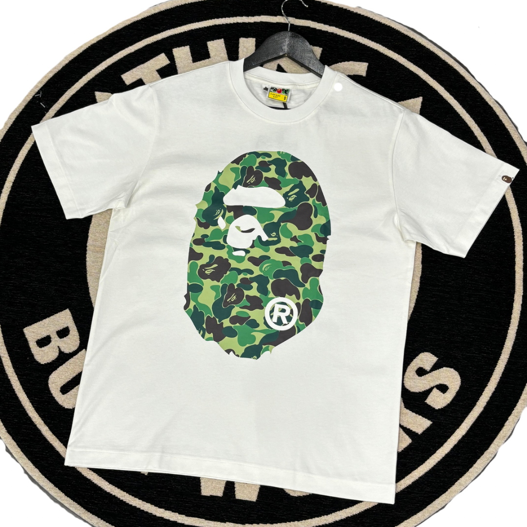 BAPE APE HEAD WHITE/GREEN CAMO