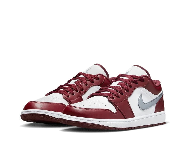 AIR JORDAN 1 LOW WHITE BORDEAUX