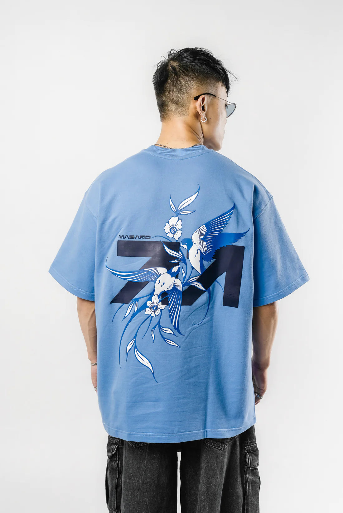 MASARO MOCKINGBIRD T-SHIRT BLUE