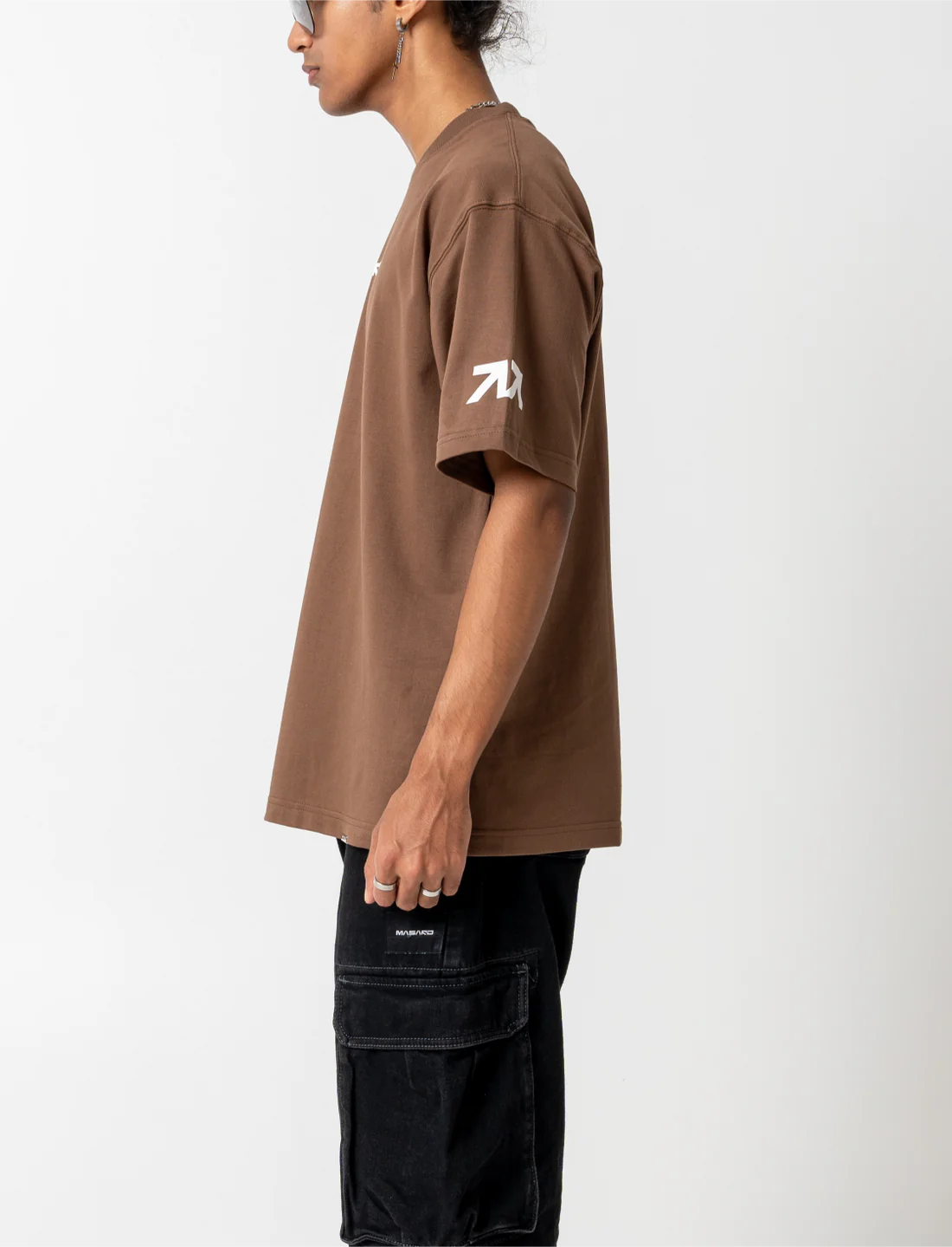 MASARO BASIC TEE - BROWN
