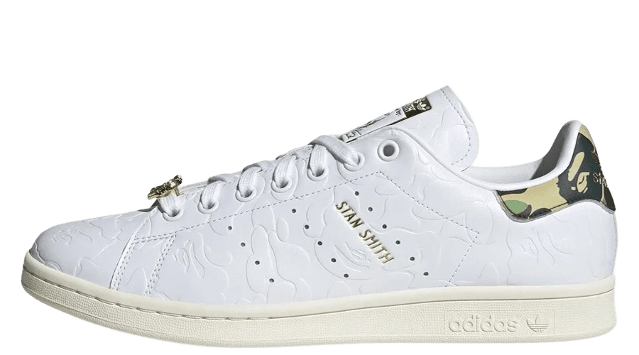 BAPE x ADIDAS Stan Smith 30th Anniversary White Sneaker Cafe Mumbai