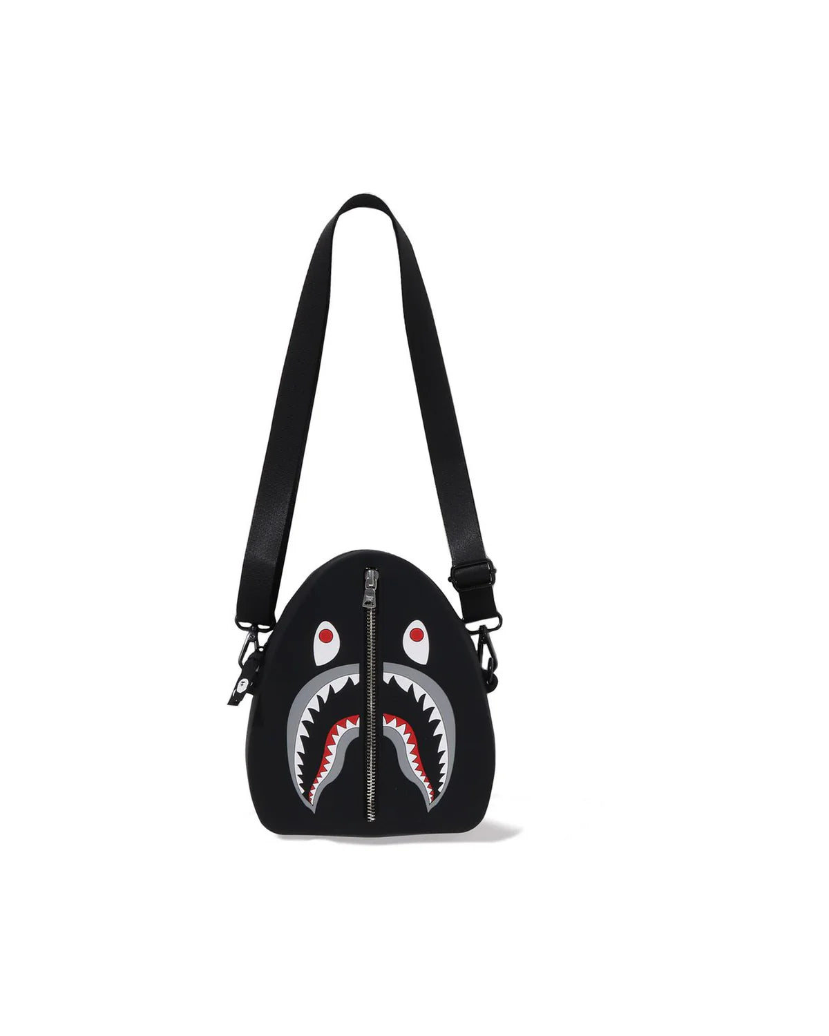 A BATHING APE SHARK SILICON SHOULDER BAG