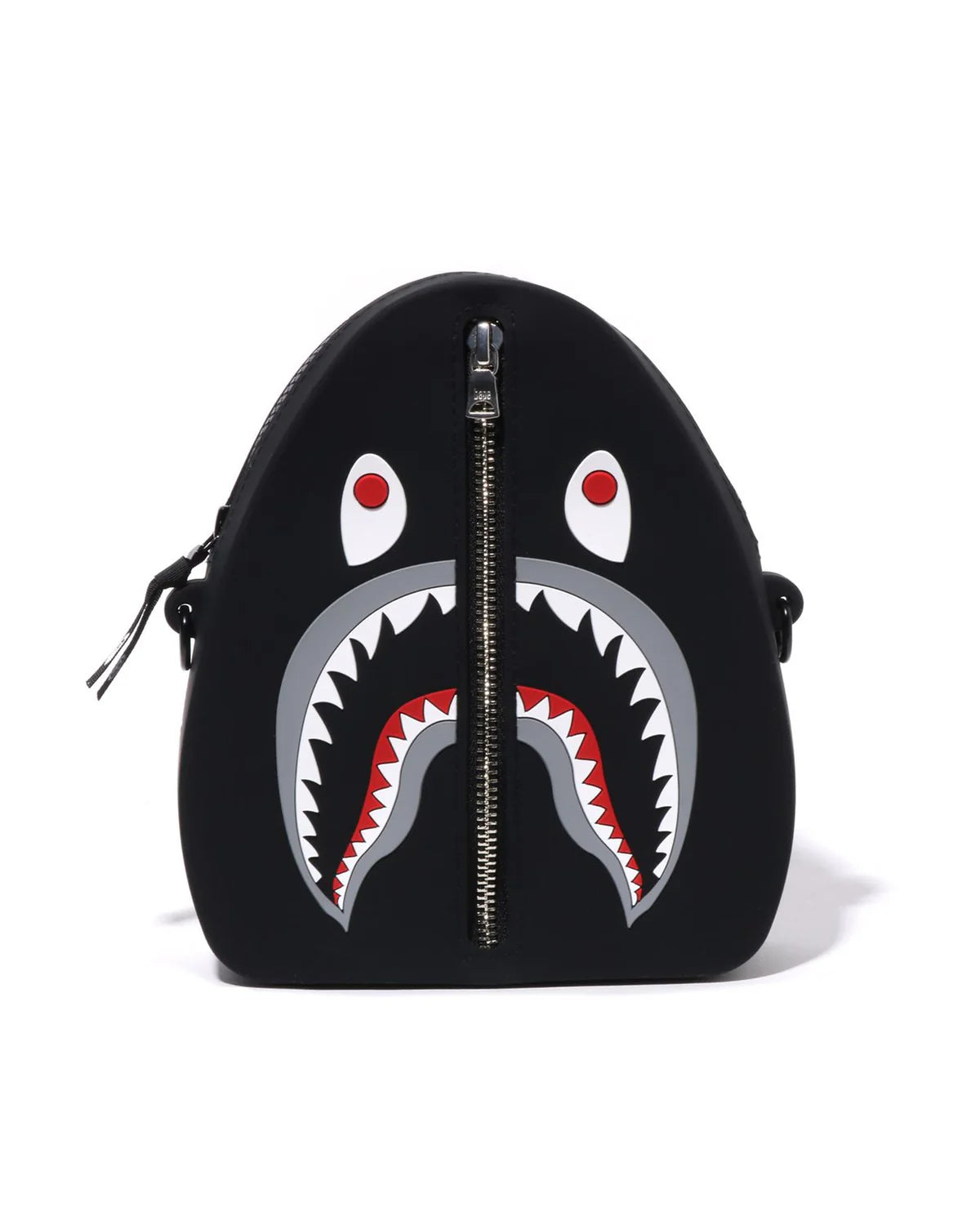 A BATHING APE SHARK SILICON SHOULDER BAG