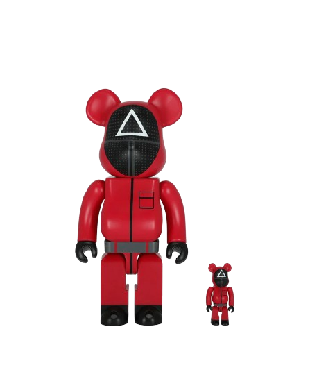 SQUID GAME BEARBRICK 100% AND 400%