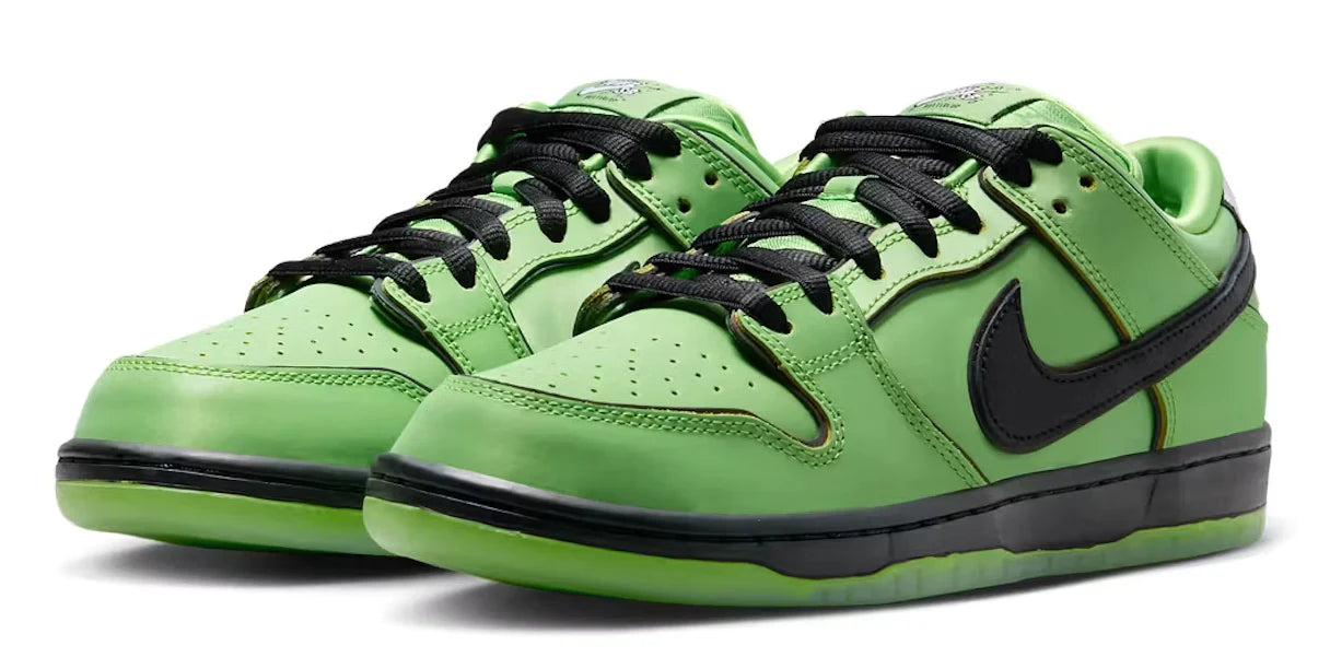 NIKE SB DUNK LOW THE POWERPUFF GIRLS BUTTERCUP