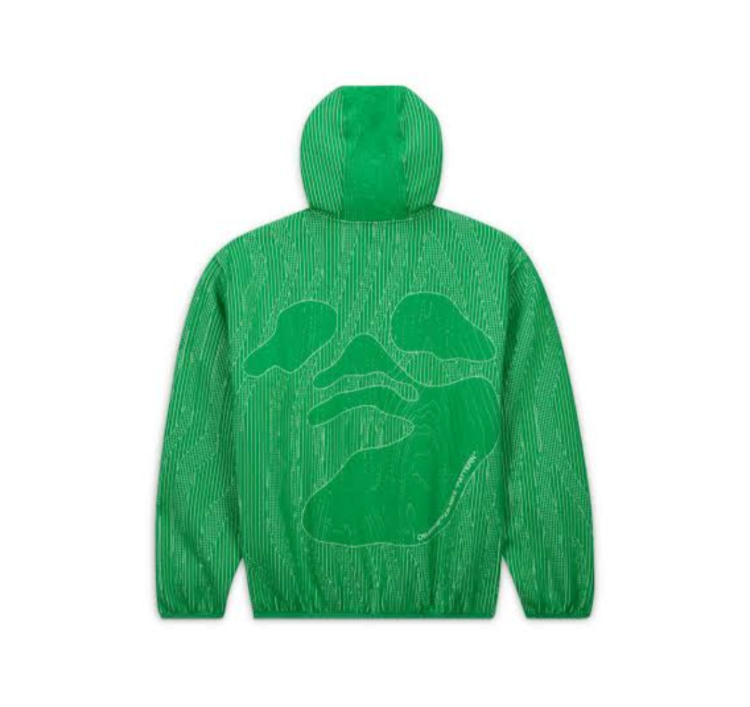NIKE X OFF-WHITE GREEN HOODIE
