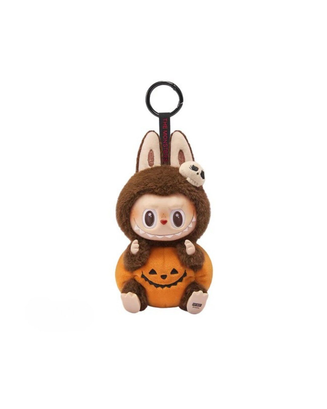 Pop Mart Labubu Happy Halloween Party Series-Sitting Pumpkin Vinyl Plush Pendant