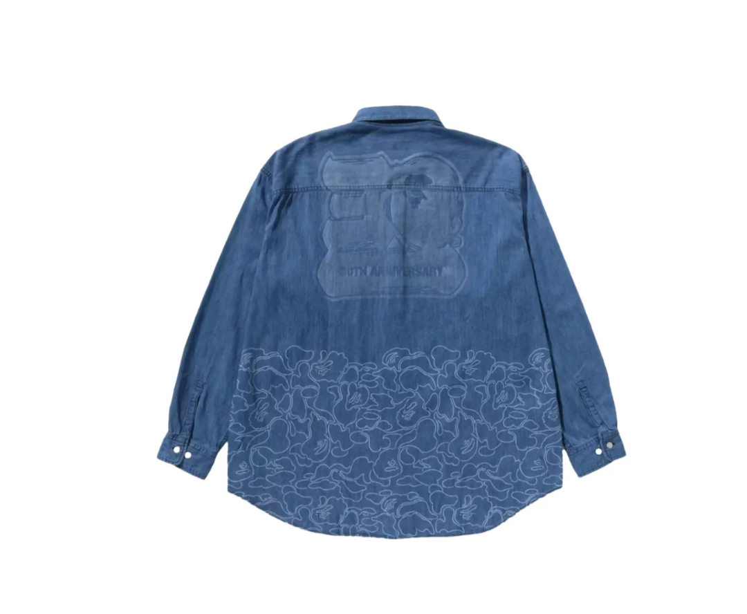 BAPE 30TH ANNIVERSARY DENIM SHIRT