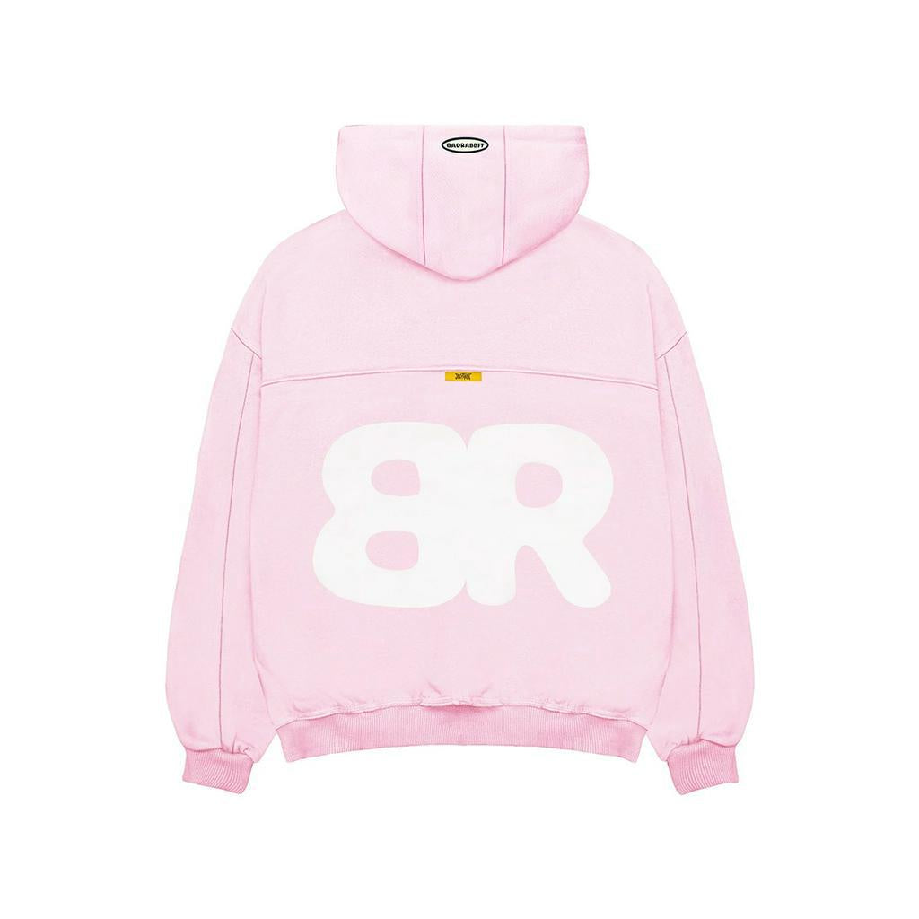 NEON RABBIT HOODIE PINK