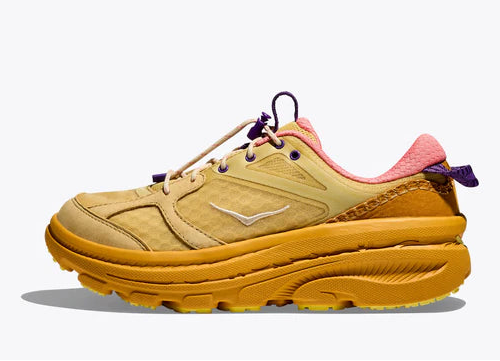 Hoka Bondi B3Ls Flaxseed Varsity Yellow
