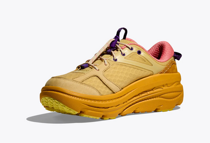 Hoka Bondi B3Ls Flaxseed Varsity Yellow