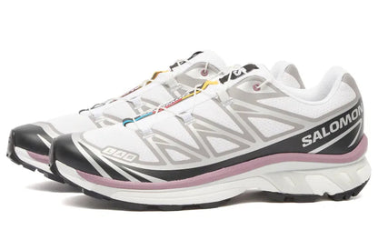 Salomon XT-6 Sneaker White, Black & Dusky Orchid