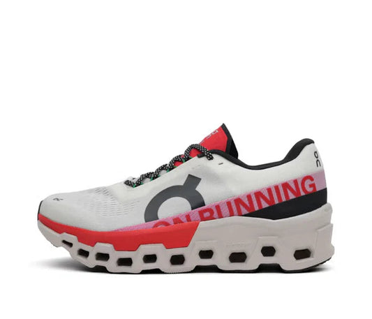 On Running Cloudmonster 2 Ivory Silver Red