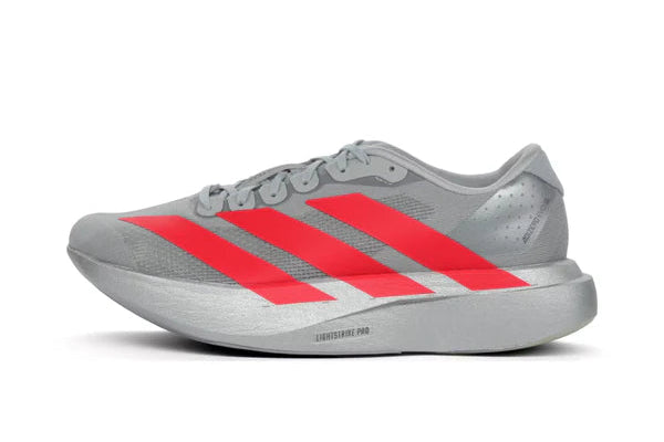 adidas Adizero Evo SL Silver Metallic Lucid Red