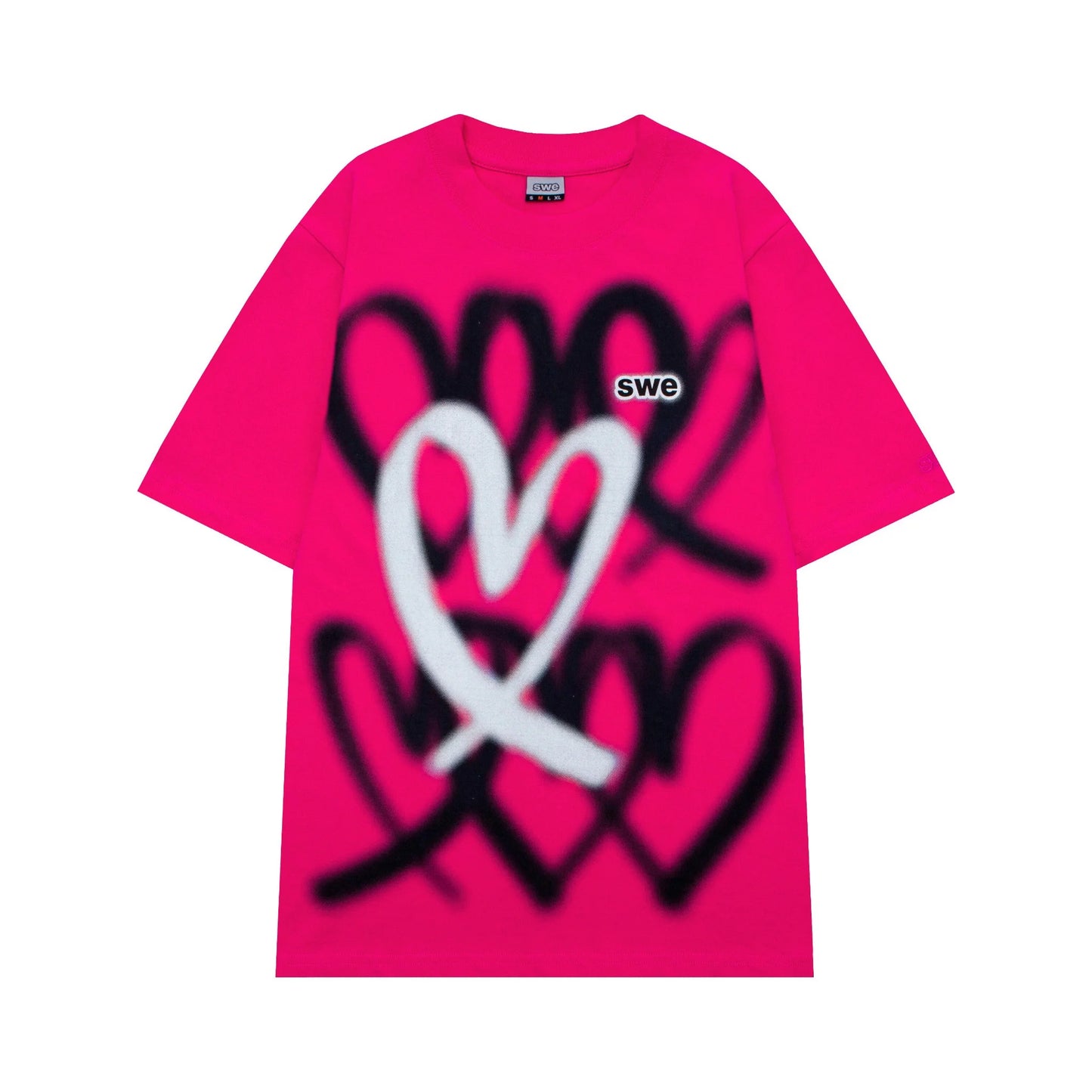 HEARTS TEE - PINK