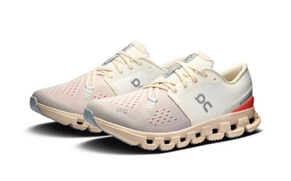 On Running Cloud X 4 Ivory Salmon (W)