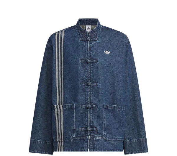 adidas CTT Oversized Chinese Track Top 3.0 Gender Neutral Jacket Medium Blue Denim