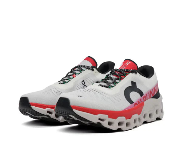 On Running Cloudmonster 2 Ivory Silver Red