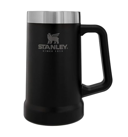 Stanley Stainless Steel Adventure Big Grip Stein 24oz ,Black