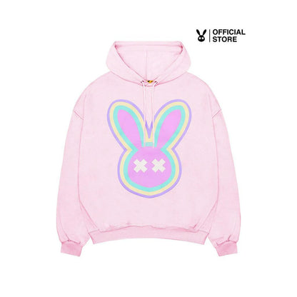 NEON RABBIT HOODIE PINK