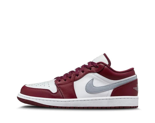 AIR JORDAN 1 LOW WHITE BORDEAUX