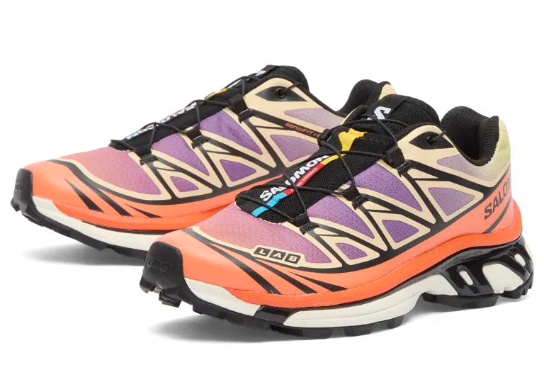 SALOMON XT-6 Black Almond Dragon Fire