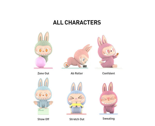 Pop Mart Labubu The Monsters Lazy Yoga Series Figures Sealed Case