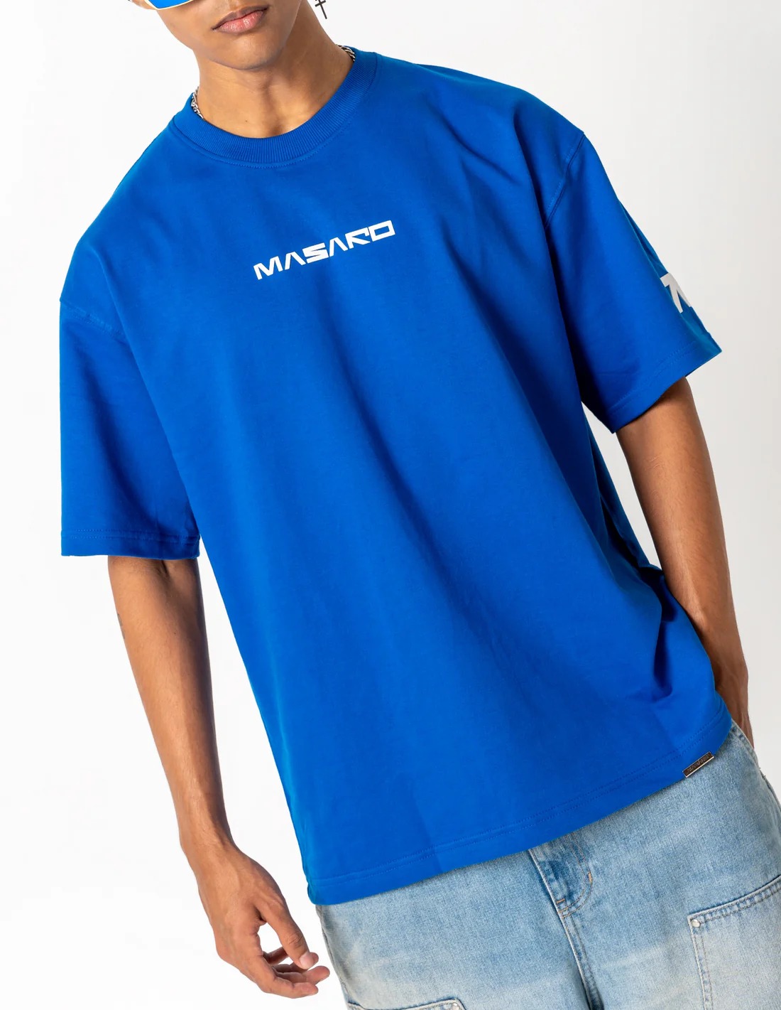 MASARO BASIC TEE - BLUE