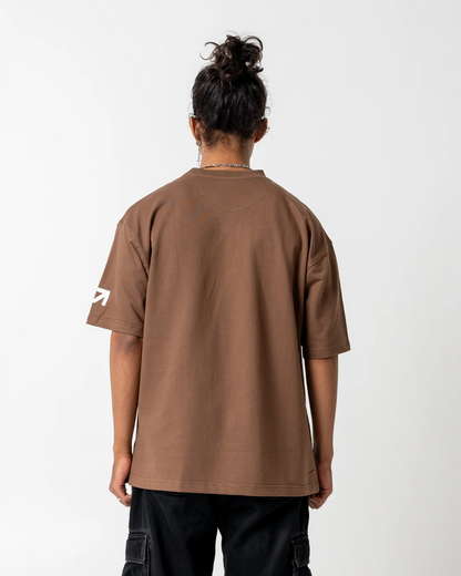 MASARO BASIC TEE - BROWN
