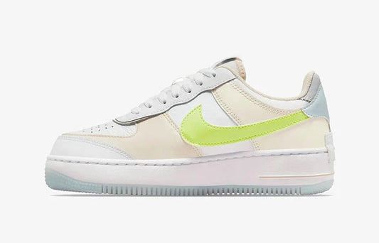 AIR FORCE 1 SHADOW WHITE/LT LEMON TWIST-WOLF GREY