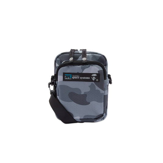 BAPE HONEYCOMB CAMO MINI SHOULDER BAG GREY