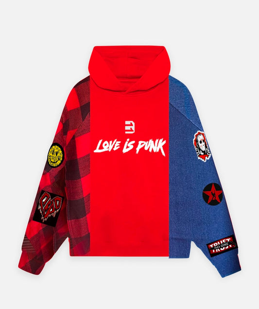 3 Eleven Love Is Punk Hoodie