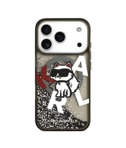 Karl Lagerfeld - Glitter MagSafe - iPhone 17 Pro Max - Liquid Choupette Head