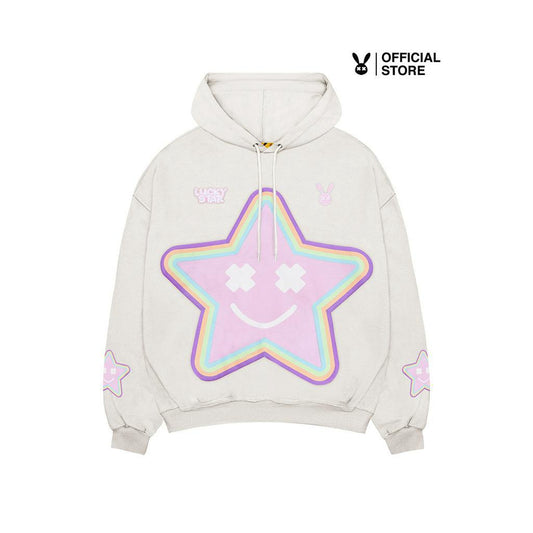 BAD RABBIT BEIGE STAR HOODIE