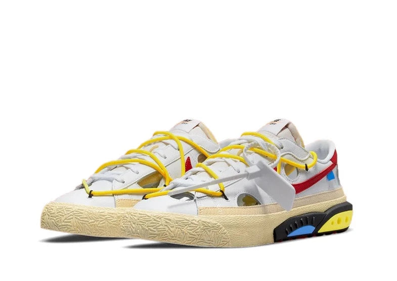 NIKE BLAZER LOW OFF-WHITE UNIVERSITY RED
