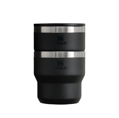 Stanley The Stay-Hot Stacking Cup 2-Piece Set | 10 OZ Black 2.0