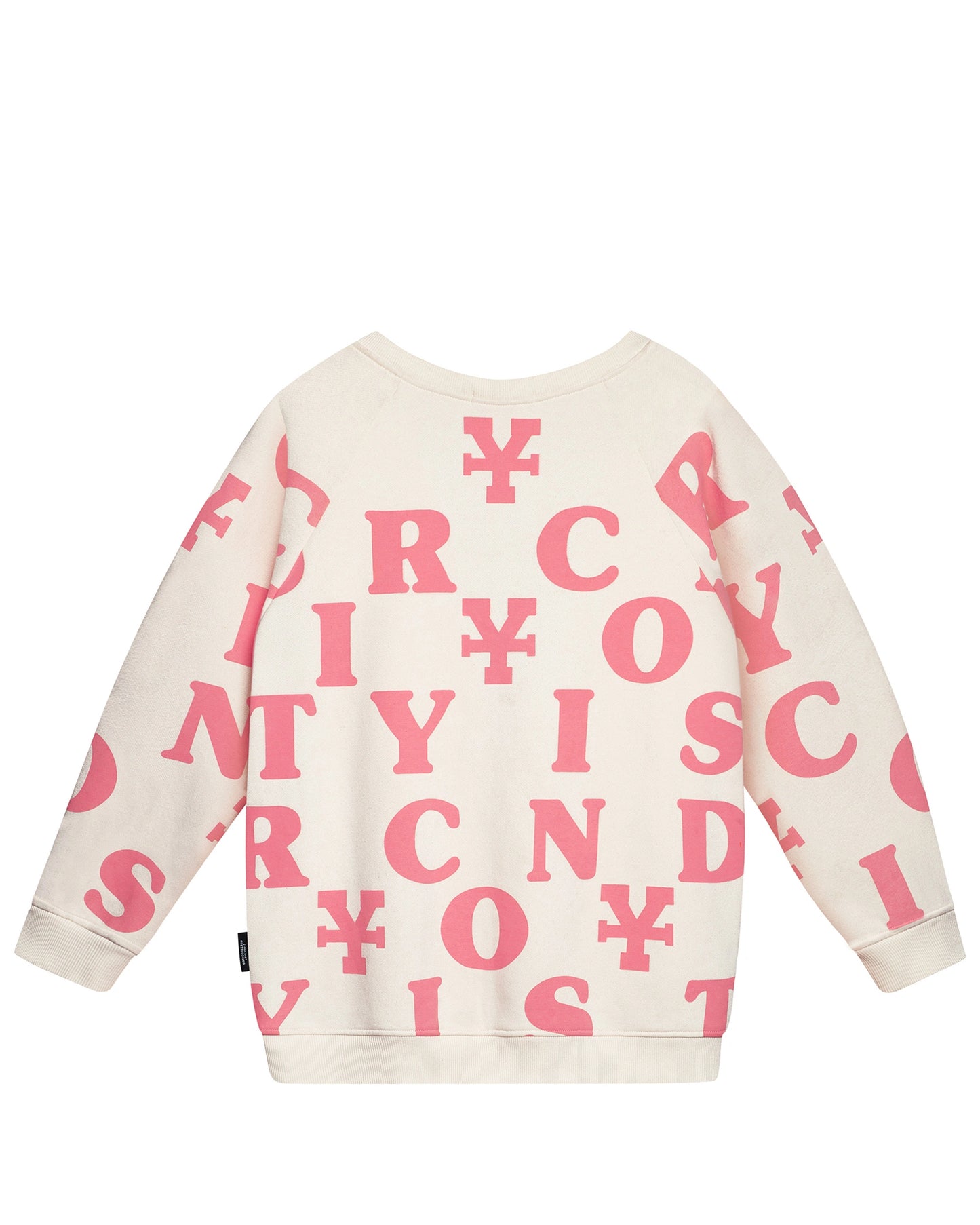 DIRTY COINS PRINT CARDIGAN - IVORY/PINK