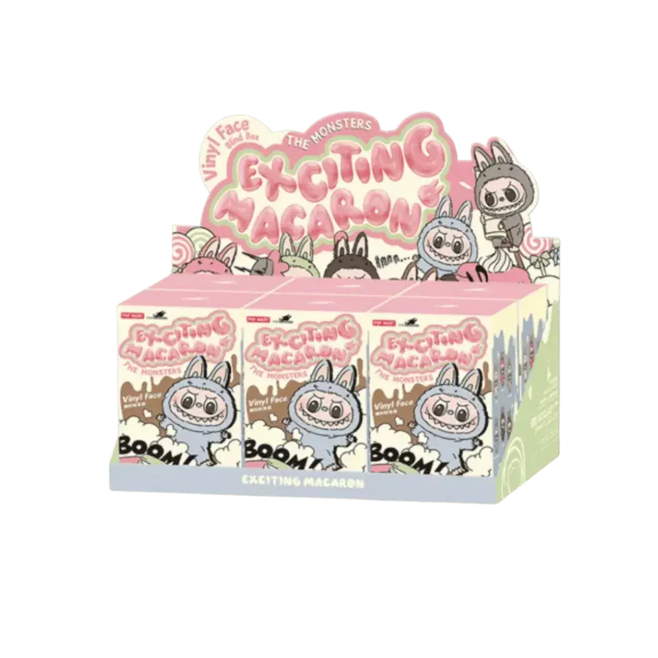 Pop Mart Labubu The Monsters Tasty Macarons Vinyl Face Sealed Case (6 Blind Boxes)