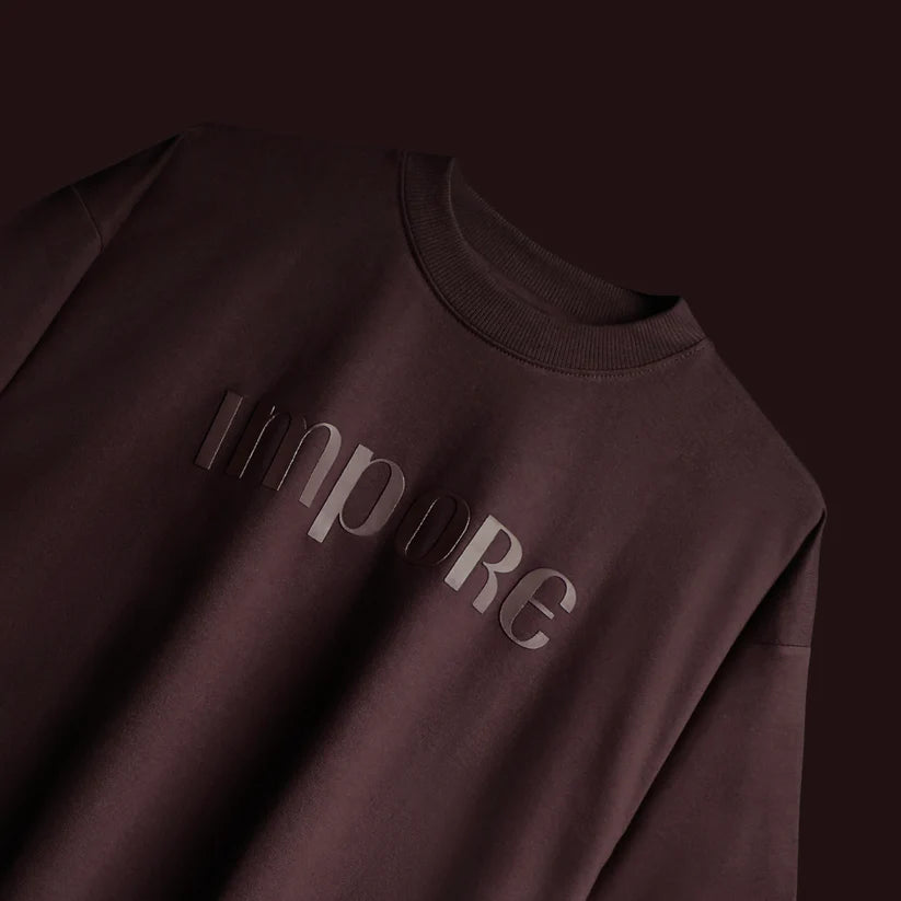 IMPORE  MINIMAL BROWN T-SHIRT Regular