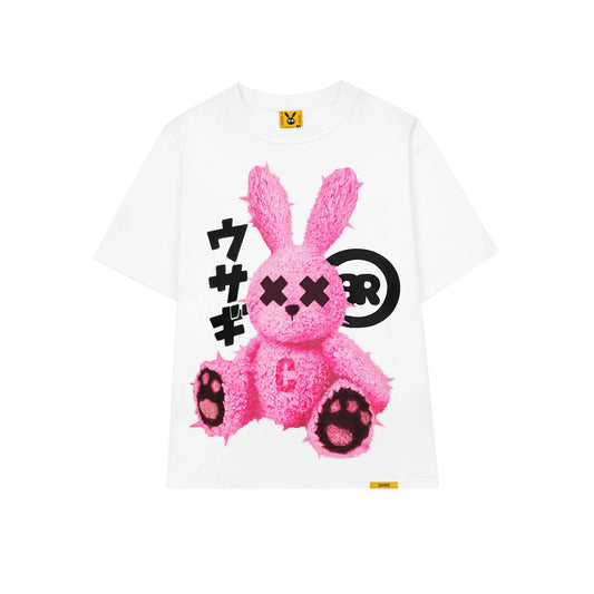 PINK RABBIT TEE - WHITE