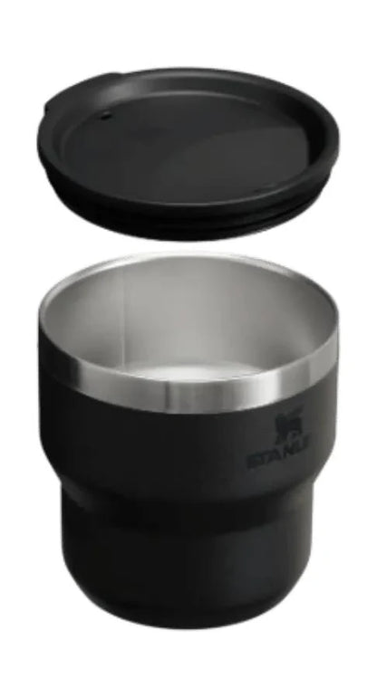 Stanley The Stay-Hot Stacking Cup 2-Piece Set | 10 OZ Black 2.0